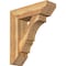 Ekena Millwork Balboa Slat Rough Sawn Bracket w/ Offset Brace, Western Red Cedar, 8"W x 26"D x 30"H BKT0806X26X30BOA06RWR - alternate 1